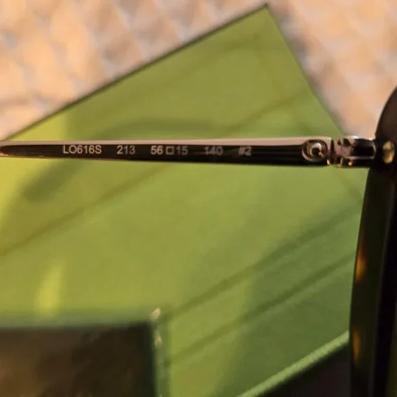 *NWT Longchamp 56mm Dark Havana Women's Sunglasses LO616S-213 - Picture 4 of 5